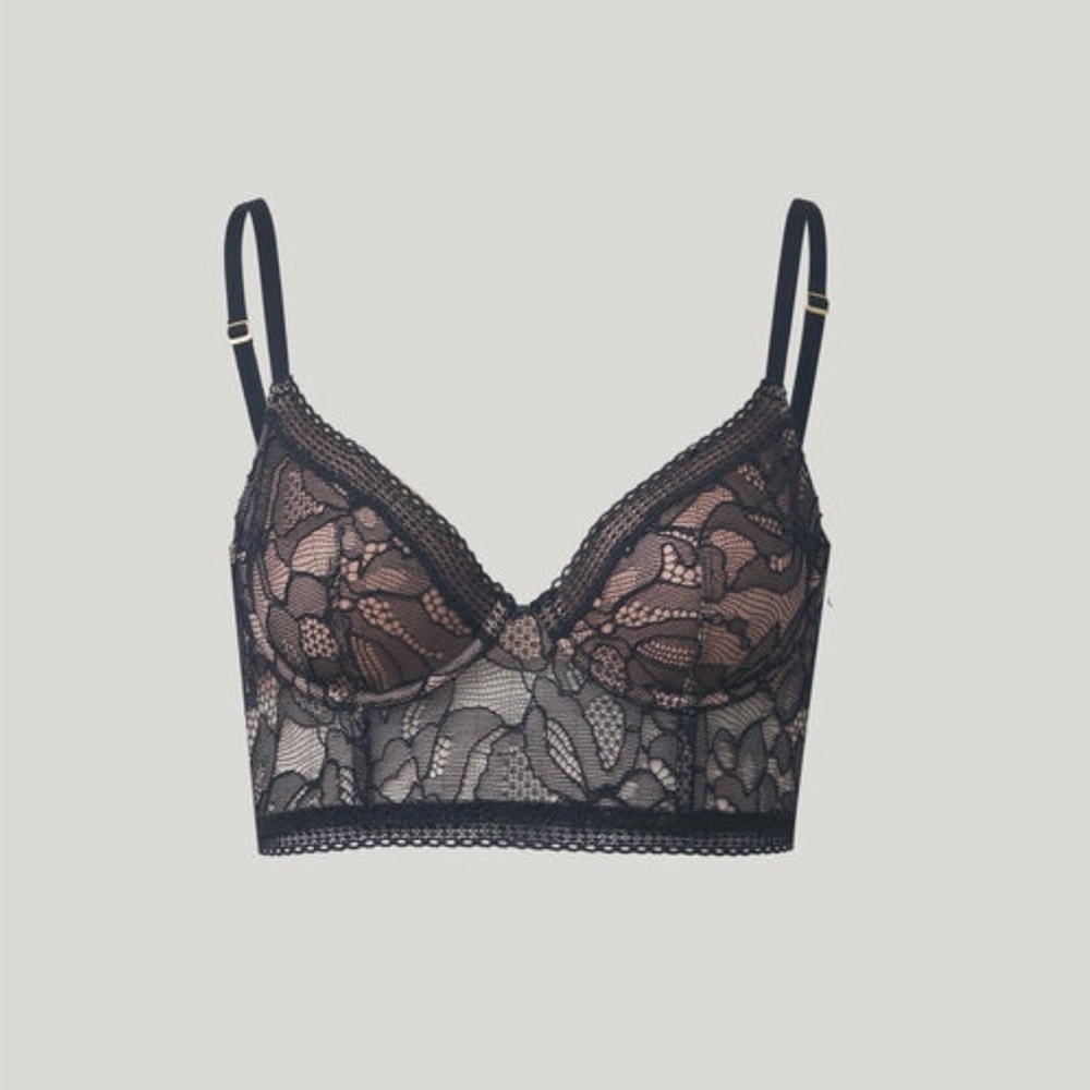 Wolford Black Lace Bralette - Picture 3 of 7